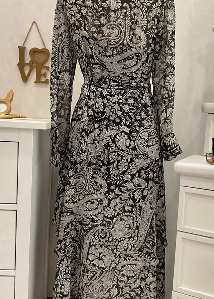 Zara Şifon Elbise - Görsel 4