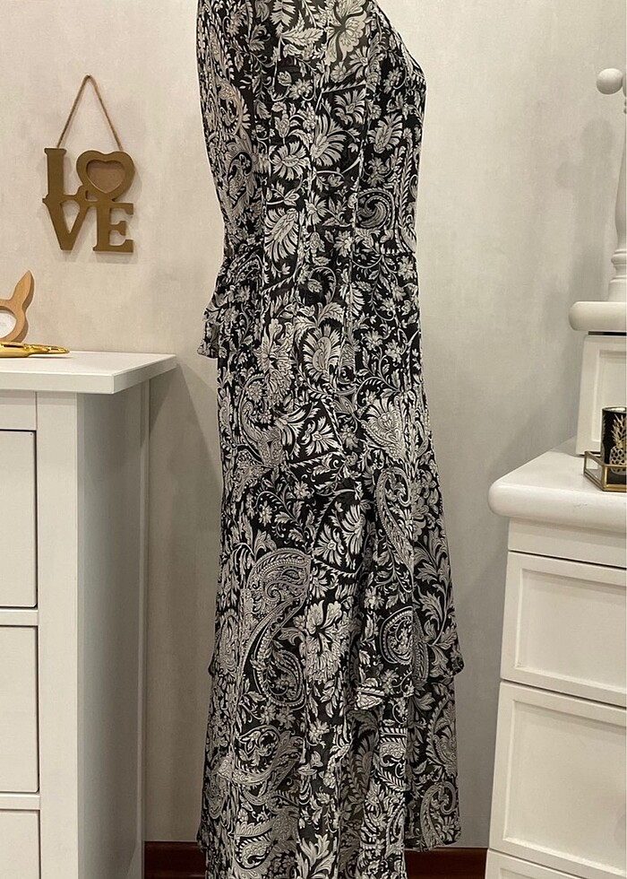 Zara Şifon Elbise - Görsel 5