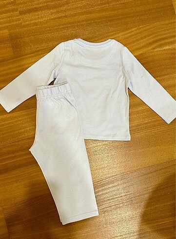 12-18 Ay Beden mor Renk M&S Kız Çocuk Pijama Takımı