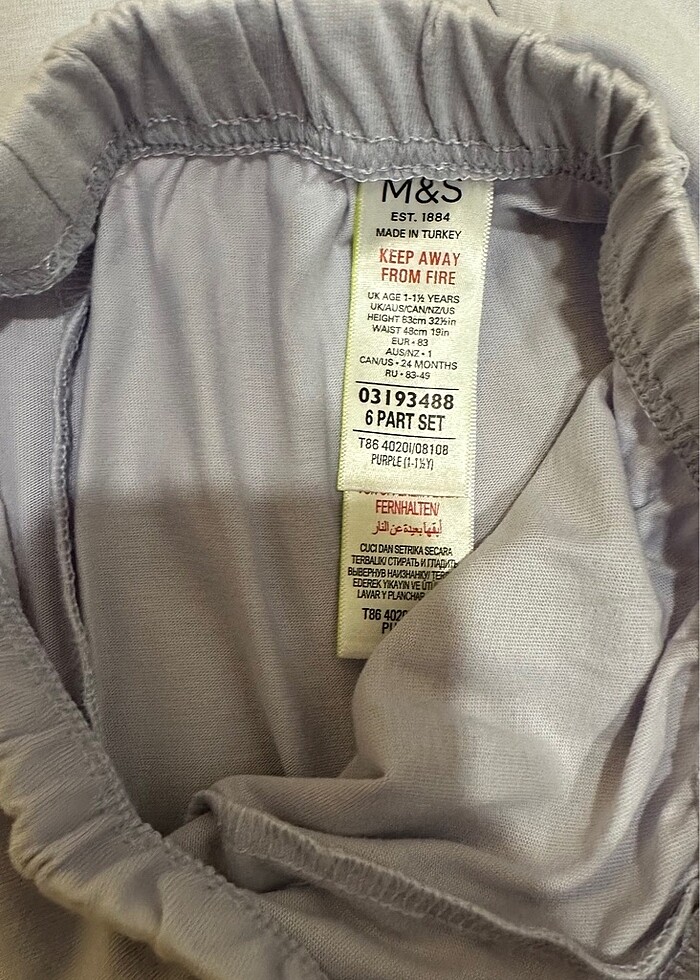 M&S Kız Çocuk Pijama Takımı - Görsel 5
