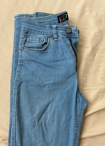 mavi dar paça pantolon 