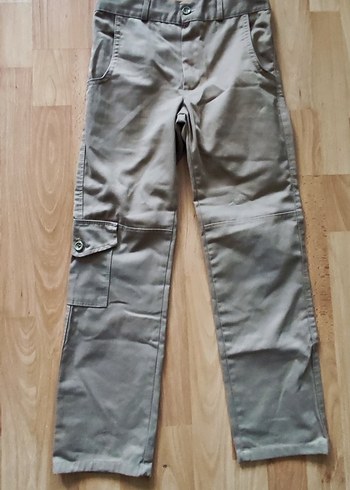 Bej Erkek Çocuk okul Pantolon