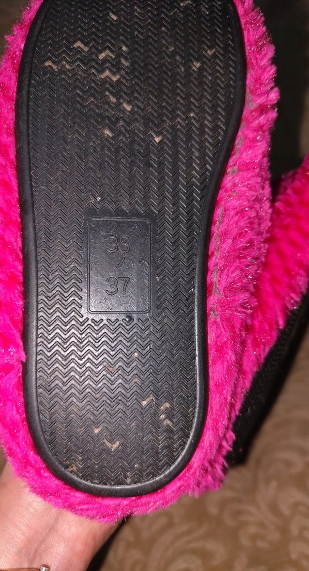 Kızlar İçin Pembe Sıcak Örgü Ev Terliği - Görsel 3