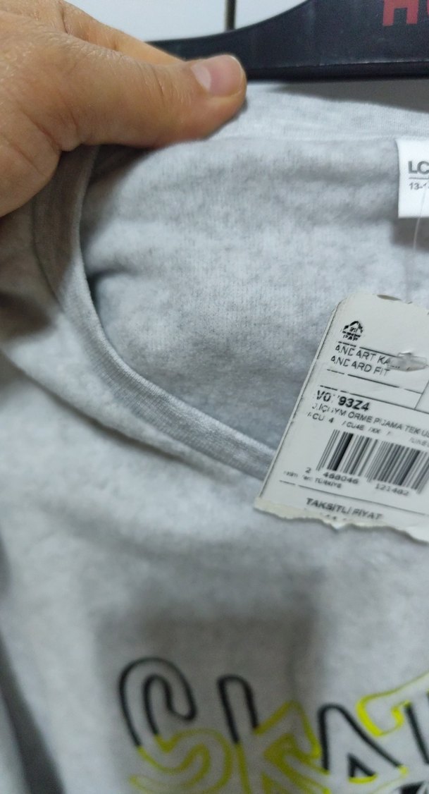 Gri Baskılı Erkek Sweatshirt(kadife polar) - Görsel 3