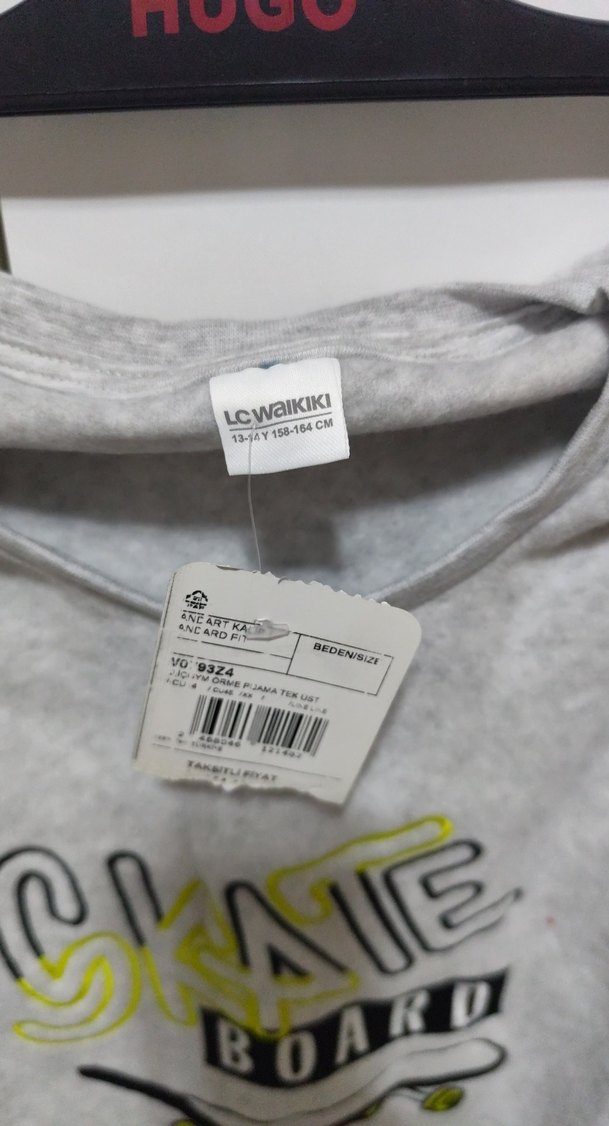 Gri Baskılı Erkek Sweatshirt(kadife polar) - Görsel 2