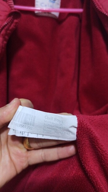 12-13 Yaş Beden Civil Erkek cocuk mont