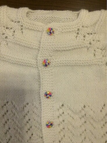 Bebek El Örgüsü Yelek - Görsel 3