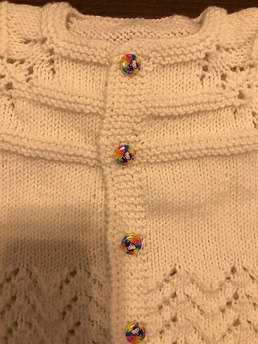 Bebek El Örgüsü Yelek - Görsel 6