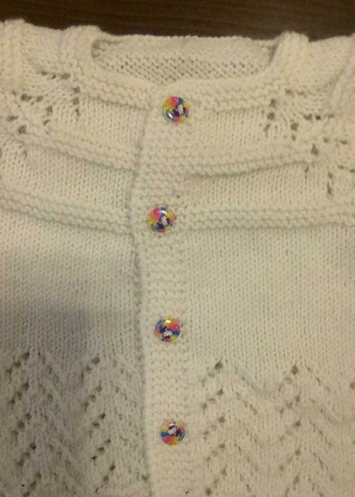 Bebek El Örgüsü Yelek - Görsel 3