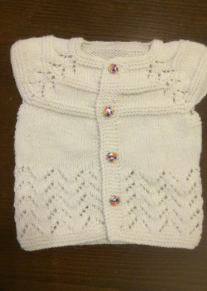 Bebek El Örgüsü Yelek - Görsel 2