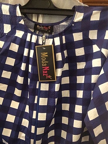 Ekose Desen Kareli Tunik - Görsel 4