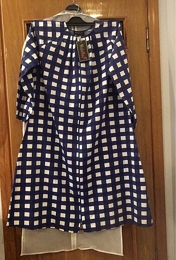 Ekose Desen Kareli Tunik - Görsel 6