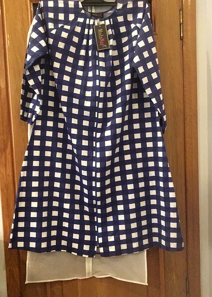 Ekose Desen Kareli Tunik - Görsel 2