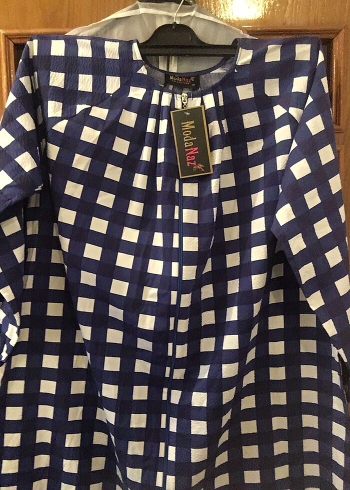 Ekose Desen Kareli Tunik - Görsel 3