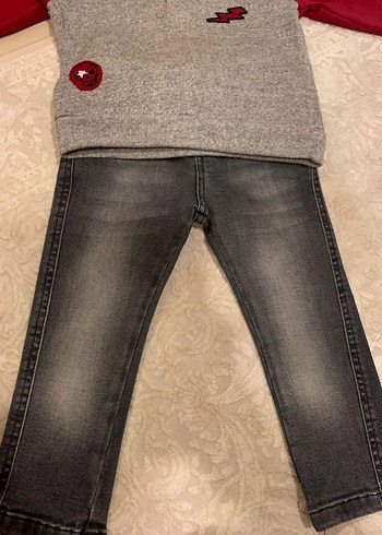 Panço Erkek Çocuk Kot Pantolon Sweatshirt Takım - Görsel 3