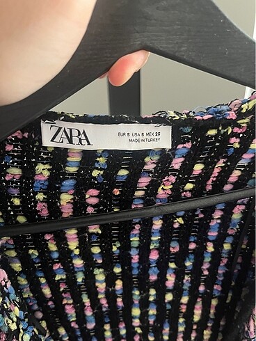 s Beden Zara renkli triko hirka