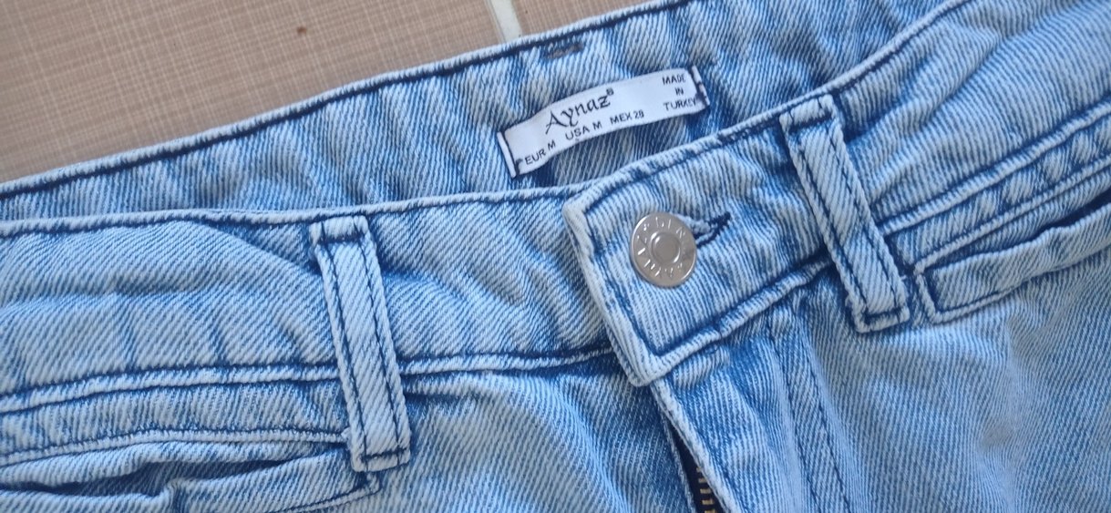 Kadın Açık Mavi Rahat Kesim Midi Kot Pantolon - Görsel 3