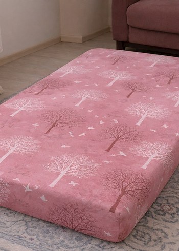 Parlak Pembe Desenli Yatak Kılıfı - Görsel 2