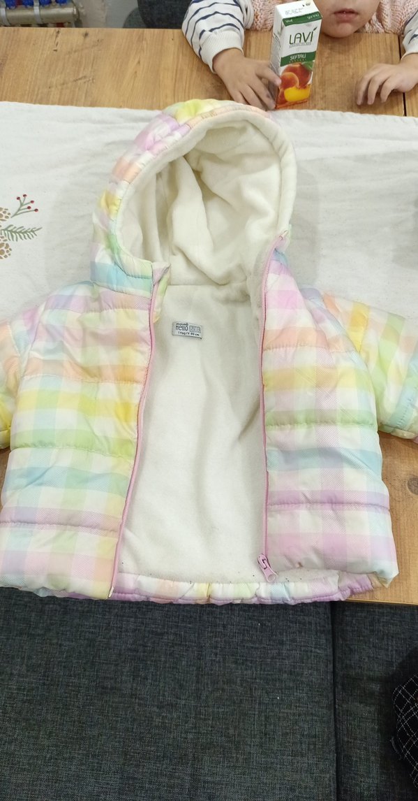 Bebek için Pastel Renkli Baskılı Önlük - Görsel 2