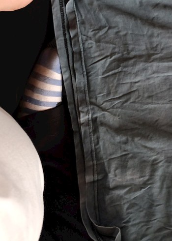 Gri Batik Desenli Hamile Elbisesi - Görsel 4