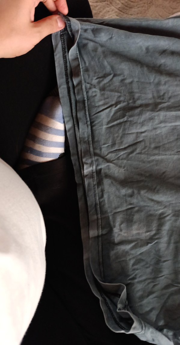 Gri Batik Desenli Hamile Elbisesi - Görsel 4