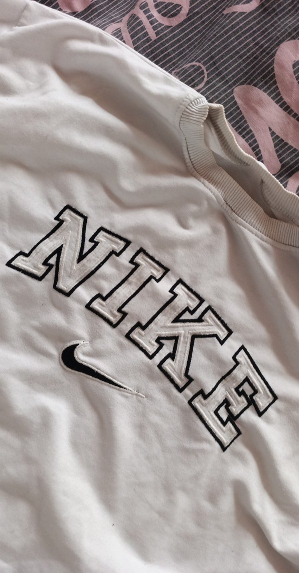 Beyaz Nike Baskılı Hamile Tişörtü - Görsel 2