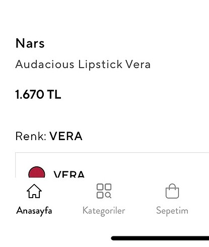 Beden Nars Audacious Ruj