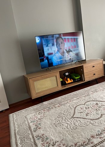 Beden Koyu Kahverengi Ahşap TV Sehpası