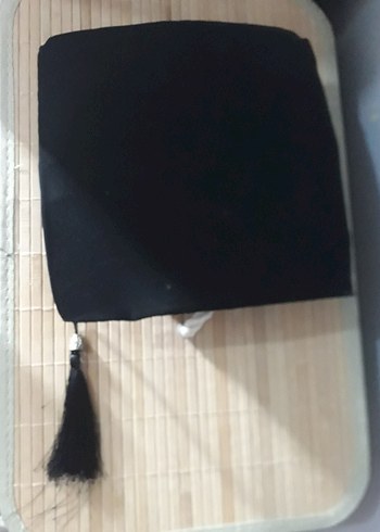 mezuniyet şapkası püsküllü siyah - Görsel 2