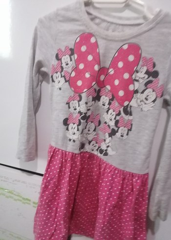 Civil Kız Çocuk Uzun Kollu Minnie Mouse Elbise