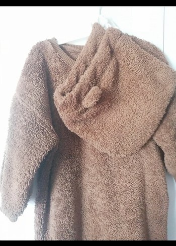 H&M Kahverengi Peluş Bebek Tulum