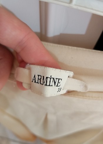 Bej Uzun Drapeli Kadın Etek - Görsel 2