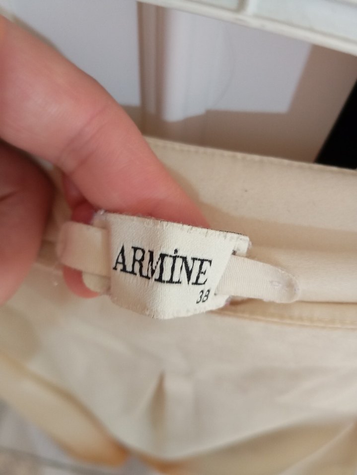 Bej Uzun Drapeli Kadın Etek - Görsel 2