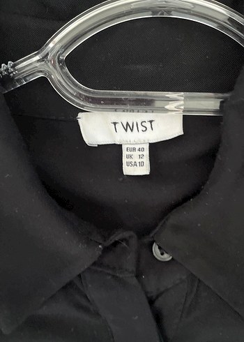 Twist Siyah Uzun Kollu Piliseli Kadın Elbise