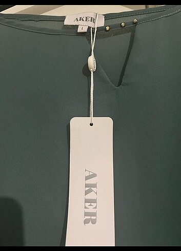 Etiketli aker bluz - Görsel 3