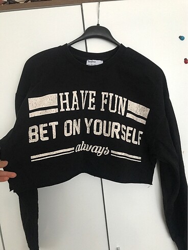 Bershka m beden sweatshirt