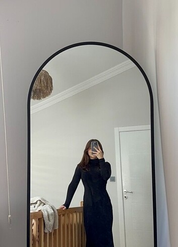 Zara Siyah uzun elbise