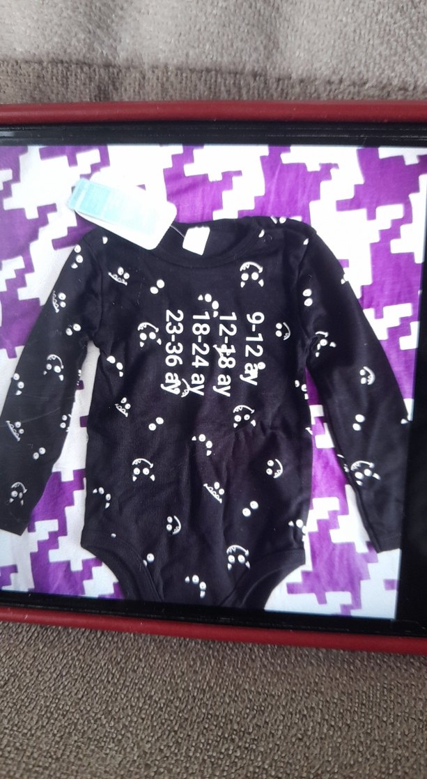 Uzun Kollu siyah çıtçıtlı body bedenler mevcut - Görsel 2