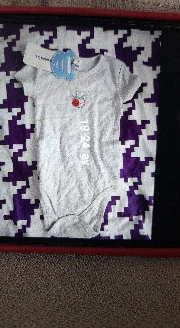 bebek çıtçıtlı 18-24 ay gri - Görsel 2