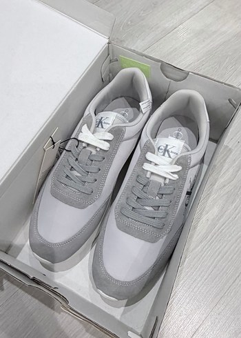 Orijinal Calvin Klein Gri Erkek Sneaker Spor Ayakkabı - Görsel 5