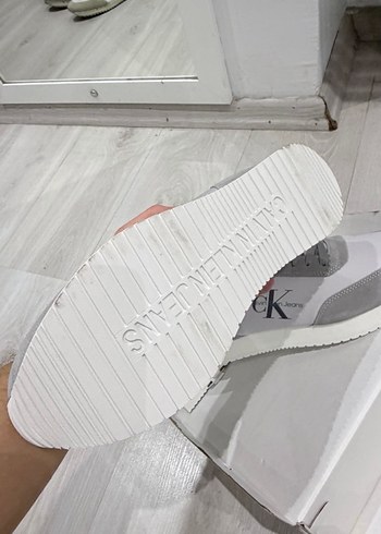 Orijinal Calvin Klein Gri Erkek Sneaker Spor Ayakkabı - Görsel 2