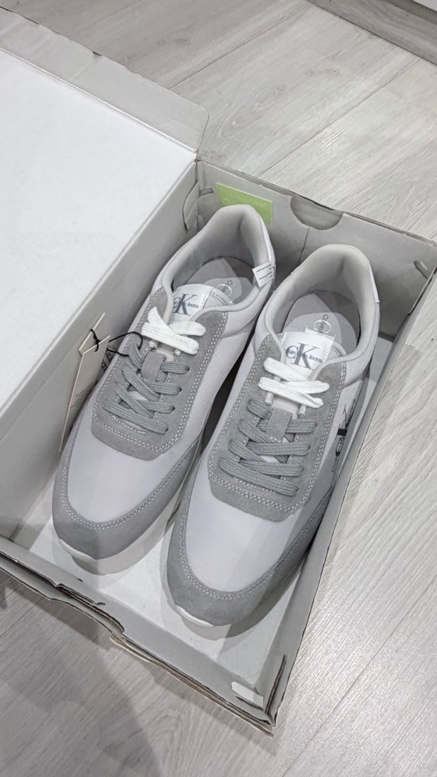 Orijinal Calvin Klein Gri Erkek Sneaker Spor Ayakkabı - Görsel 5