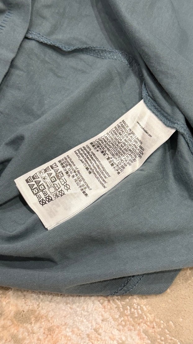 Calvin Klein Gri Baskılı Oversize Tişört - Görsel 3