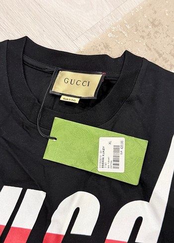 Orijinal Gucci Kollu Erkek Tişört - Görsel 2