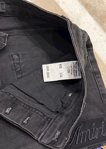 Orijinal amiri Siyah Erkek Kot Pantolon - Görsel 4