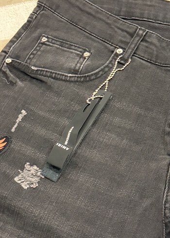 Orijinal amiri Siyah Erkek Kot Pantolon - Görsel 5