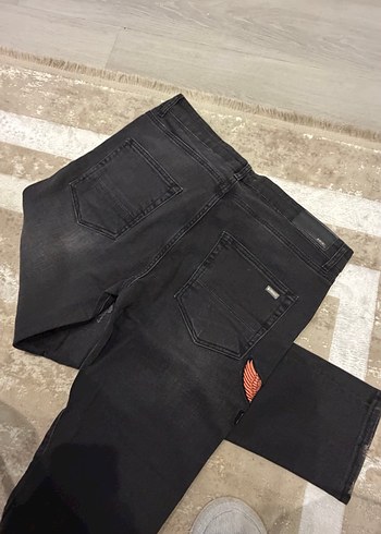 Orijinal amiri Siyah Erkek Kot Pantolon - Görsel 6
