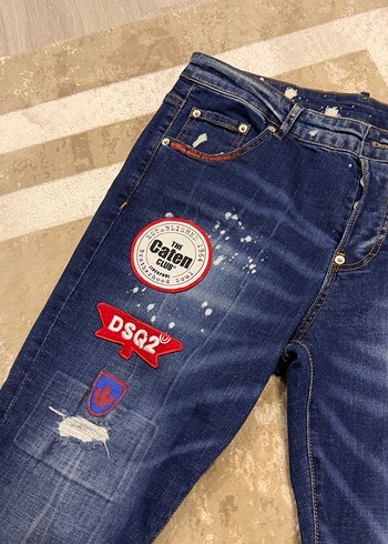 Orijinal Dsquared2 özel tasarım Erkek Denim Jean Pantolon - Görsel 2