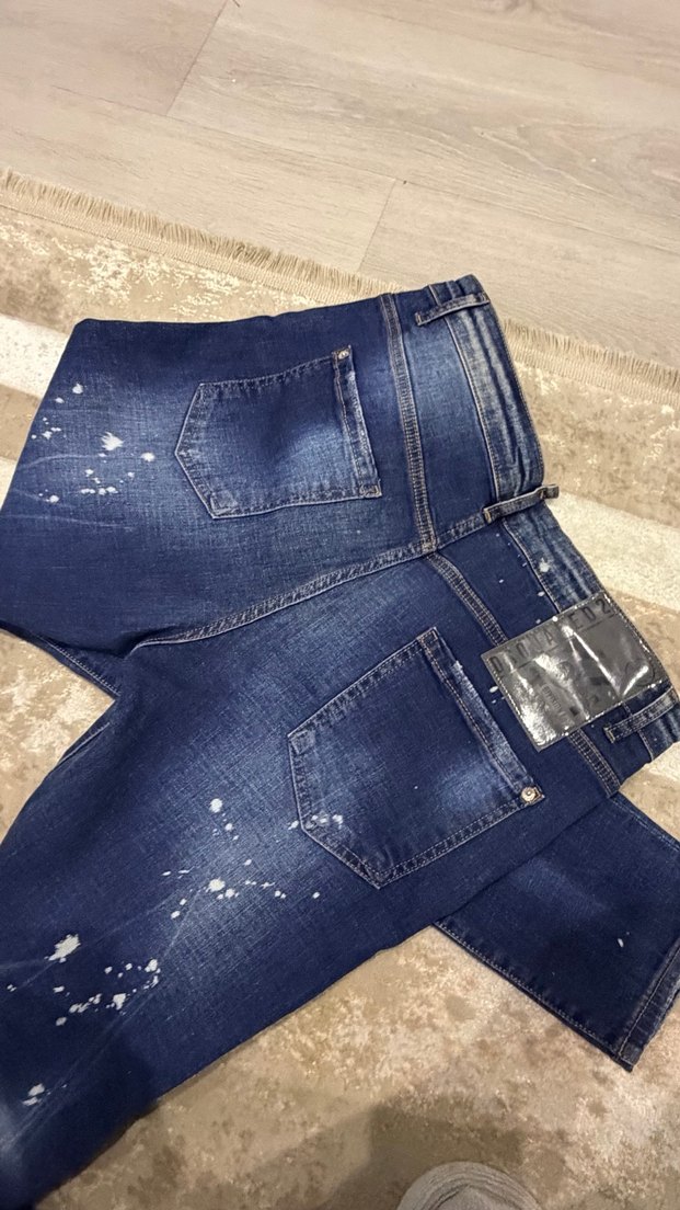 Orijinal Dsquared2 özel tasarım Erkek Denim Jean Pantolon - Görsel 5