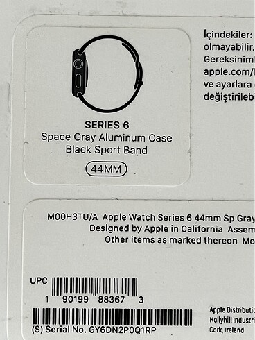  Beden Apple Watch 6 44mm